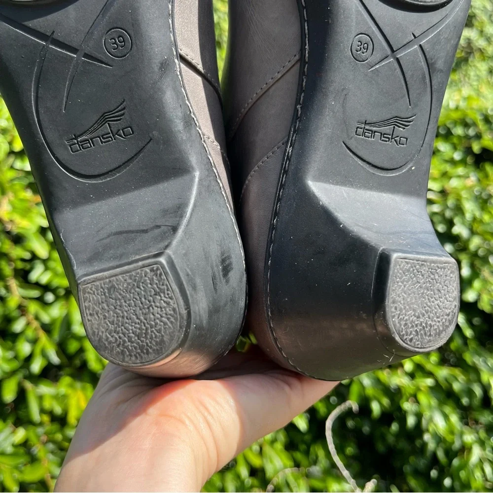 Dansko Billie Ankle Boots EUR 39 US 8-8.5 Burnished Grey Nappa Leather Cottage